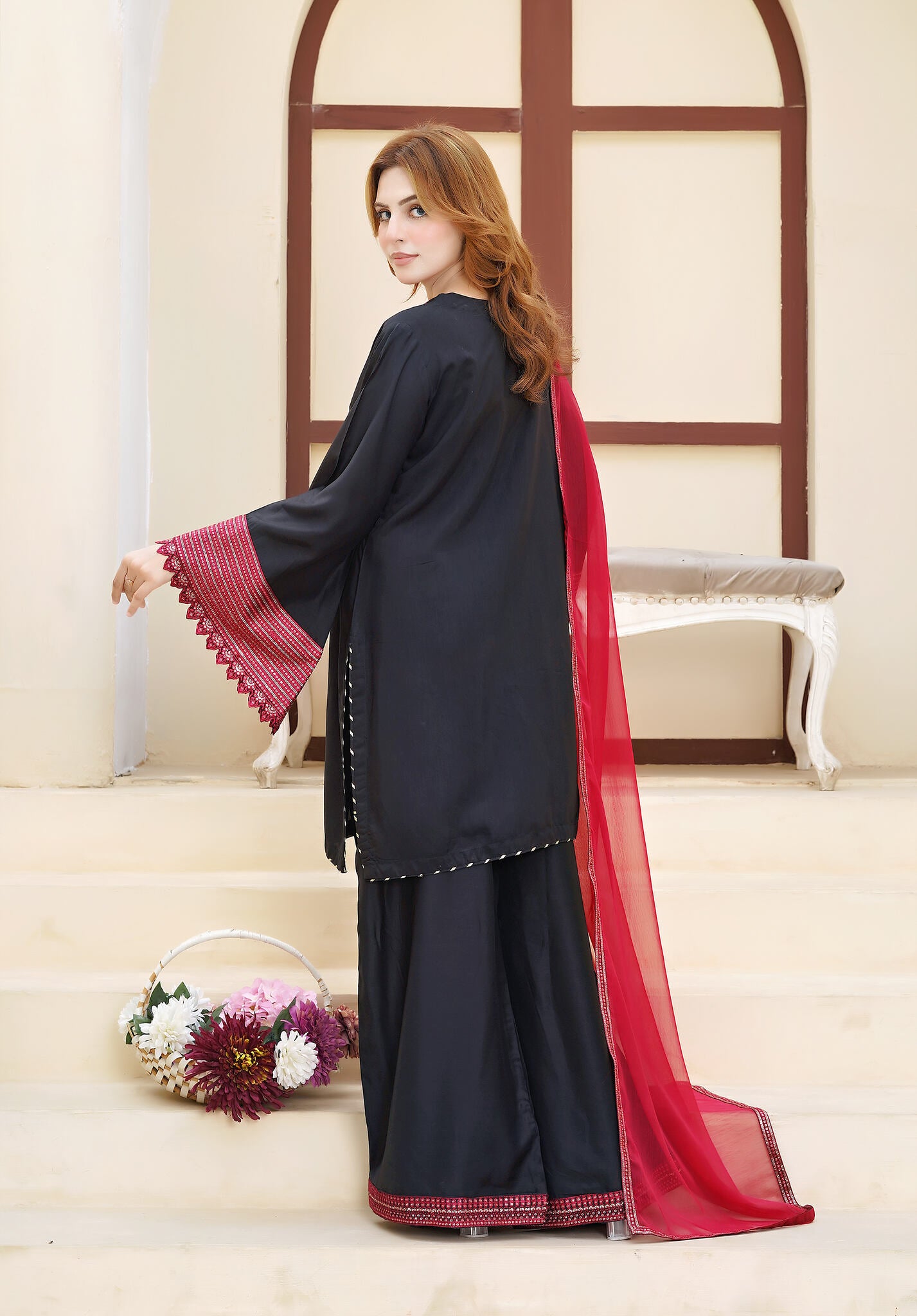 Laiba - Embroidered Viscose 3pc Suit