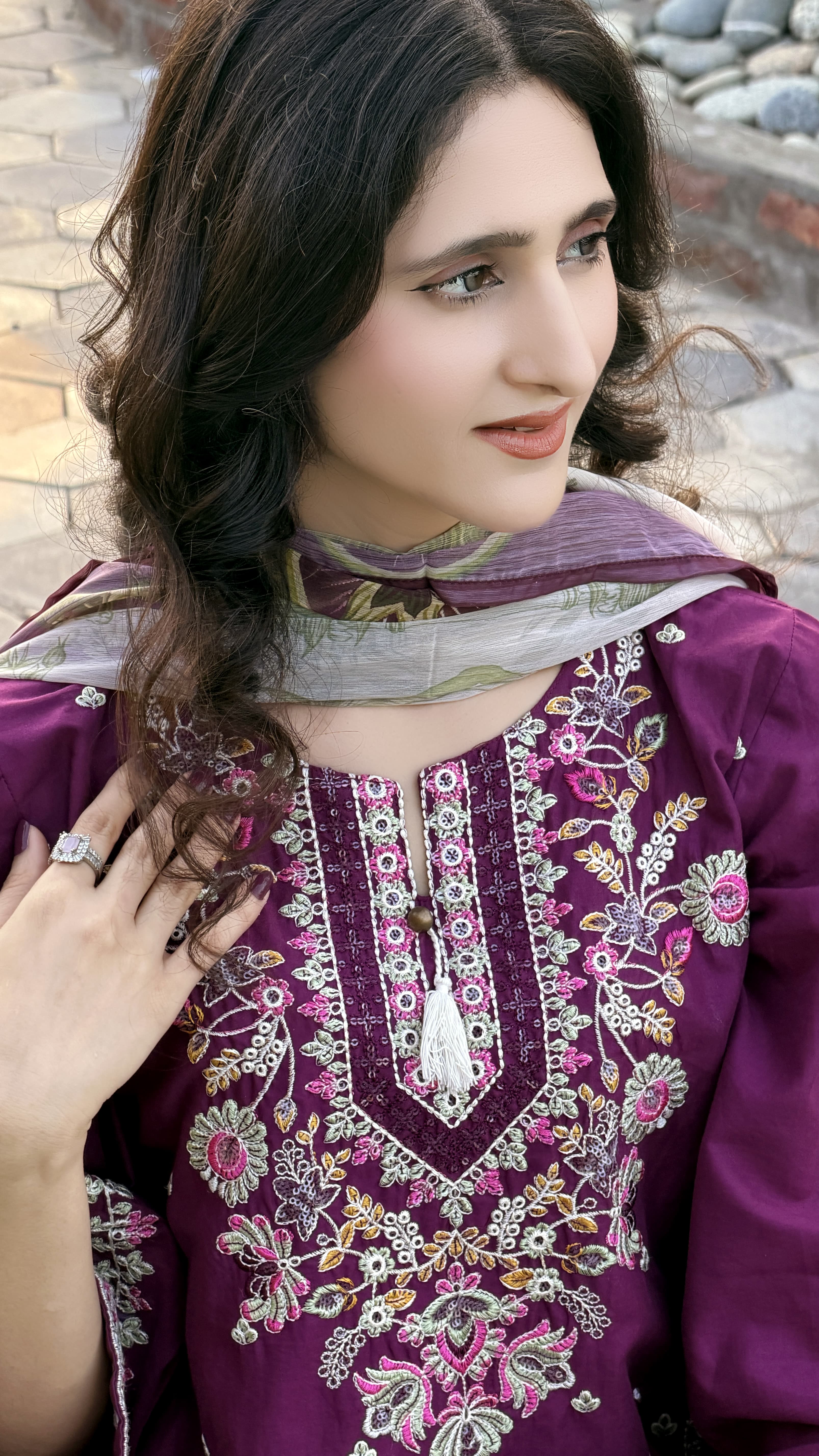 Zivah - Embroidered 3 piece suit