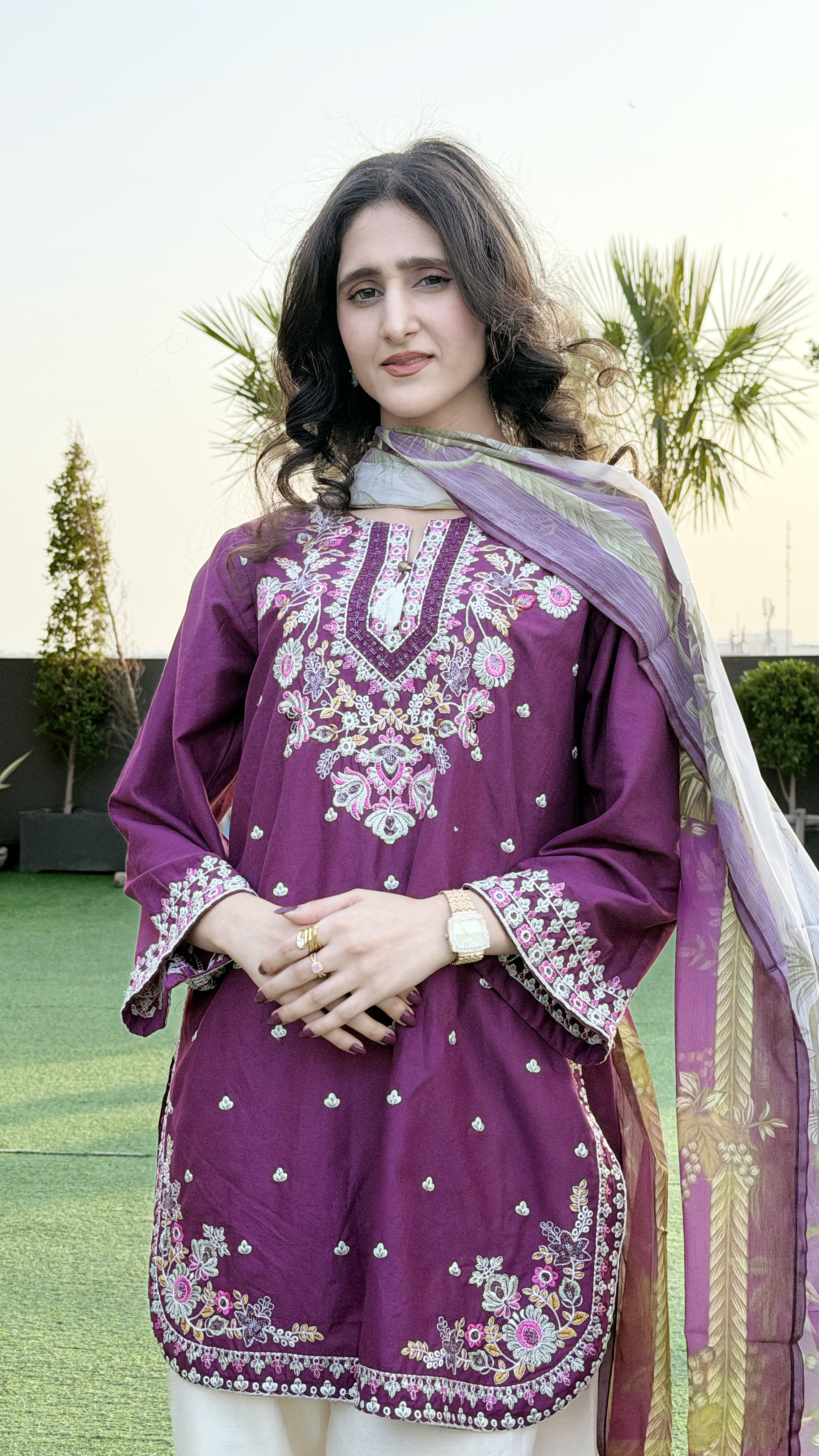 Zivah - Embroidered 3 piece suit